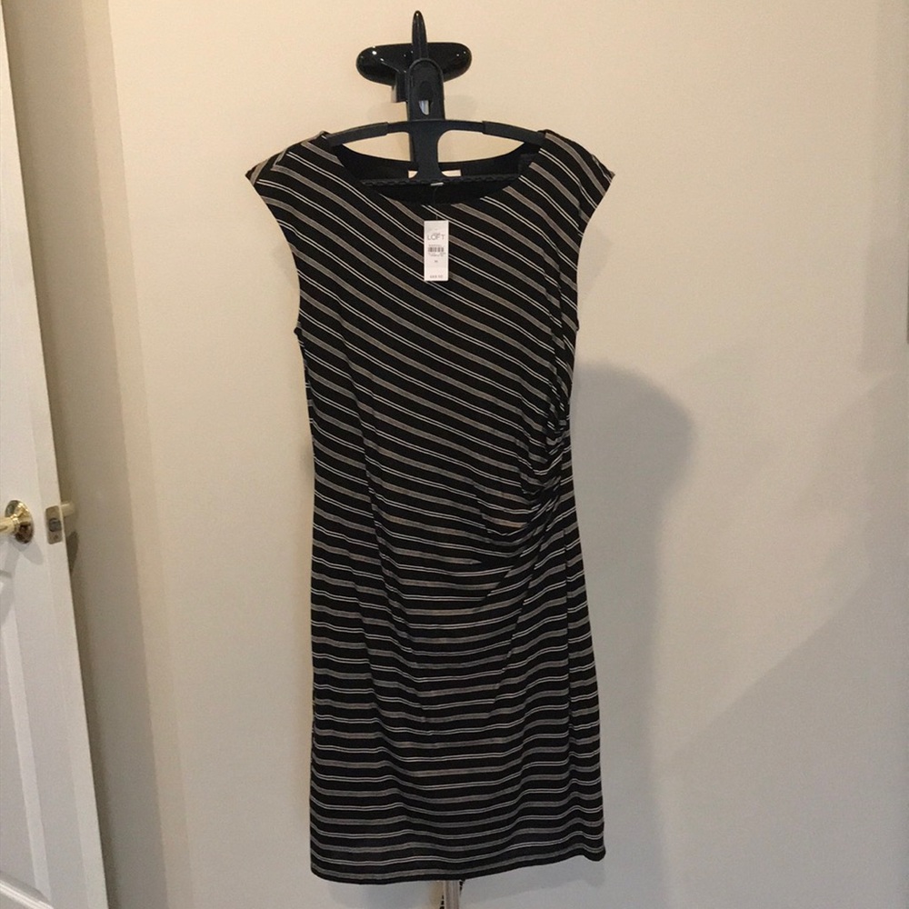 Ann Taylor LOFT striped shift dress